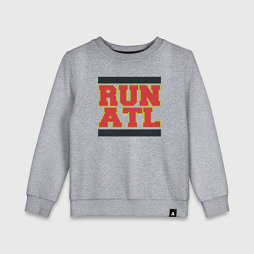 Детский свитшот Run Atlanta Hawks / Меланж – фото 1