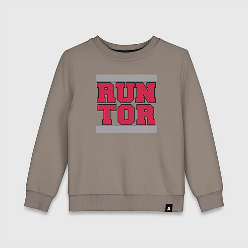 Детский свитшот Run Toronto Raptors / Утренний латте – фото 1
