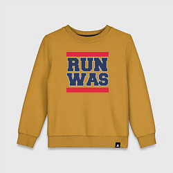 Свитшот хлопковый детский Run Washington Wizards, цвет: горчичный