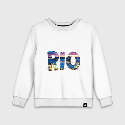 Детский свитшот Рио / Белый – фото 1