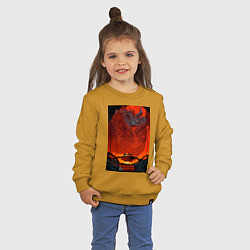 Свитшот хлопковый детский DnD Dices: Honor Among Thieves, цвет: горчичный — фото 2