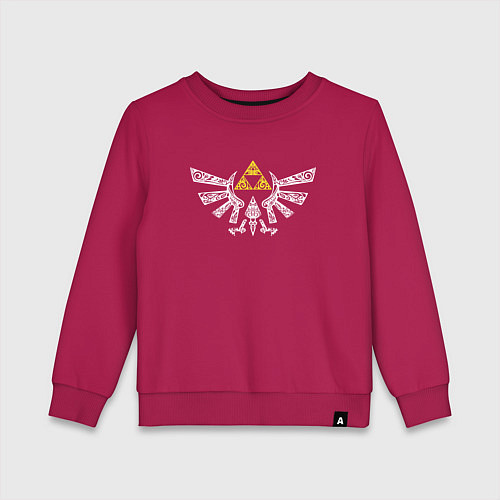Детский свитшот The Legend of Zelda - znak / Маджента – фото 1