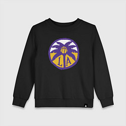 Свитшот хлопковый детский Lakers California, цвет: черный