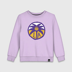 Свитшот хлопковый детский Lakers California, цвет: лаванда
