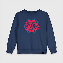 Свитшот хлопковый детский Detroit Pistons, цвет: тёмно-синий