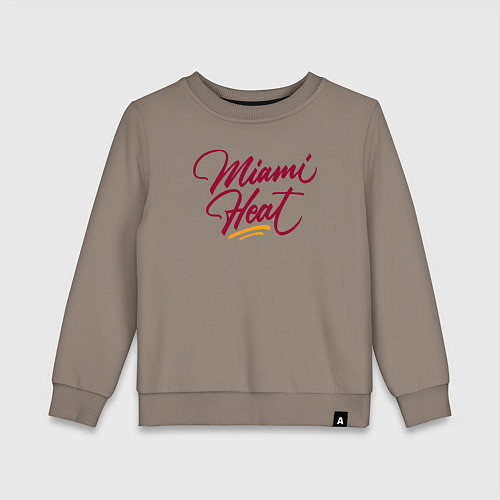 Детский свитшот Miami Heat fan / Утренний латте – фото 1