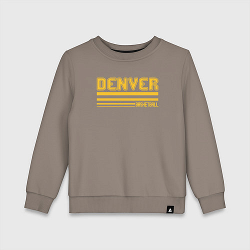 Детский свитшот Basketball Denver / Утренний латте – фото 1