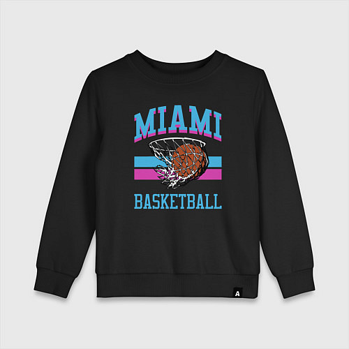 Детский свитшот Basket Miami / Черный – фото 1