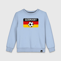 Свитшот хлопковый детский Football Germany, цвет: мягкое небо
