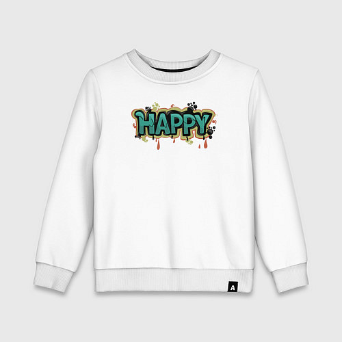 Детский свитшот Happy mood / Белый – фото 1