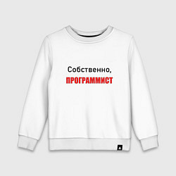 Детский свитшот Собственно, программист