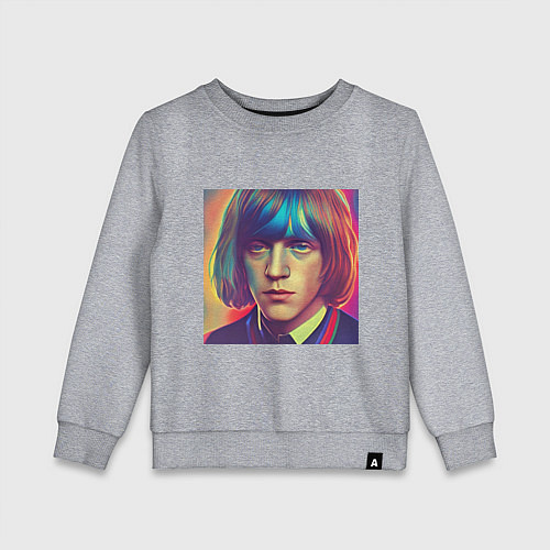 Детский свитшот Brian Jones Glitch Art / Меланж – фото 1