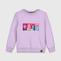 Детский свитшот Портреты Black pink