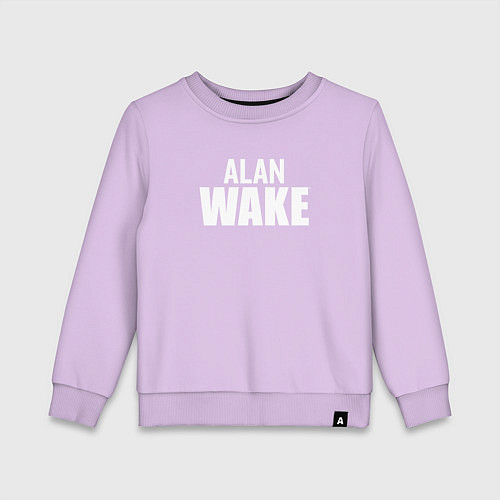 Детский свитшот Alan Wake logo / Лаванда – фото 1