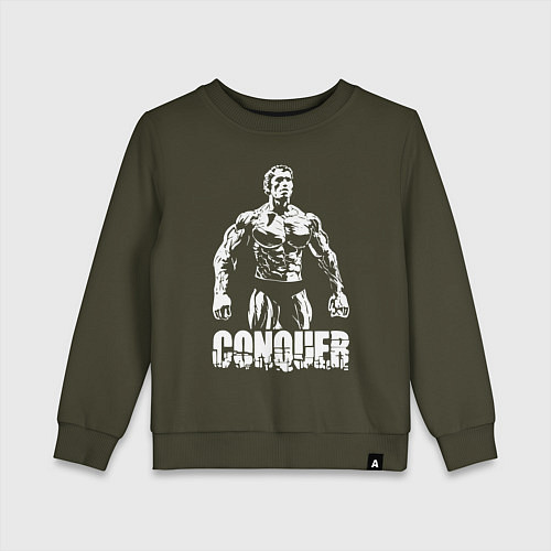 Детский свитшот Arnold conquer / Хаки – фото 1