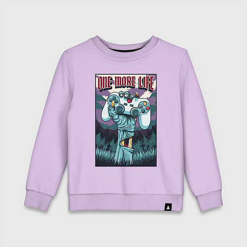 Детский свитшот One more life / Лаванда – фото 1