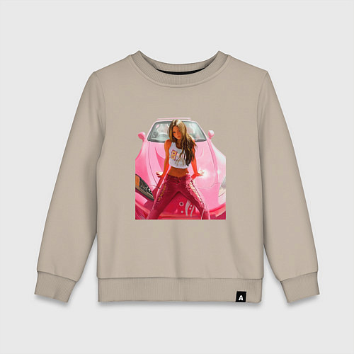 Детский свитшот Суши Девон Аоки Honda s2000 / Миндальный – фото 1
