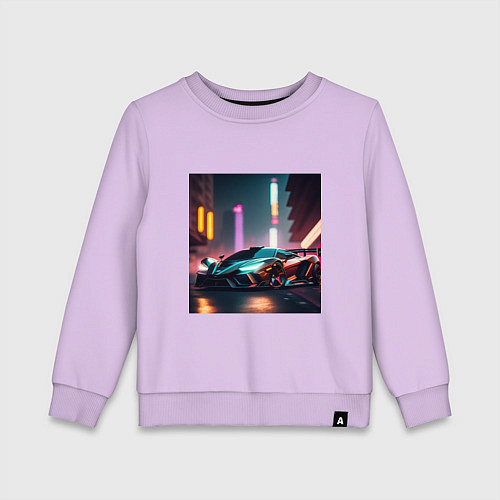 Детский свитшот Суперавто / Лаванда – фото 1