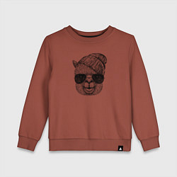 Детский свитшот Альпака хипстер