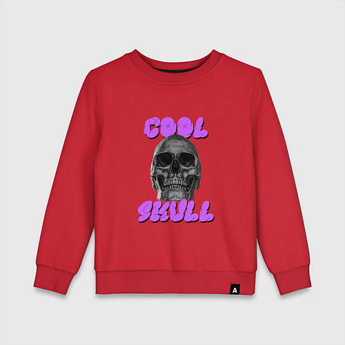 Детский свитшот Cool Skull / Красный – фото 1