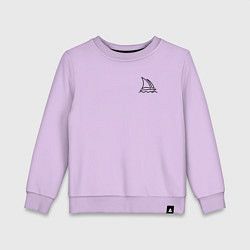 Свитшот хлопковый детский Midjourney, цвет: лаванда