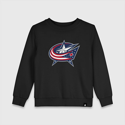 Детский свитшот Columbus blue jackets - hockey team - emblem / Черный – фото 1