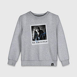 Свитшот хлопковый детский Тру фанат Ed Sheeran, цвет: меланж