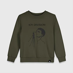 Свитшот хлопковый детский Йен Кёртис Joy Division, цвет: хаки