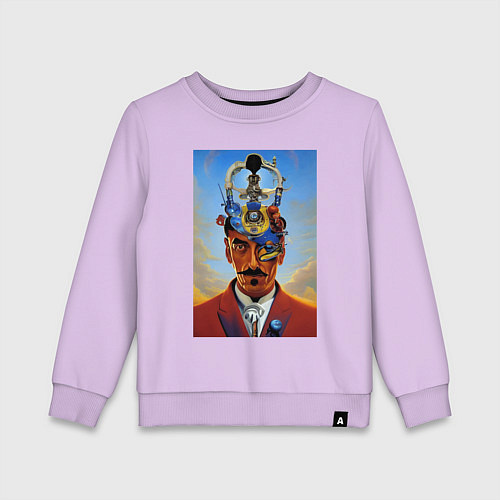 Детский свитшот Salvador Dali - surrealism / Лаванда – фото 1