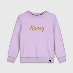 Детский свитшот Медовый шрифт Honey