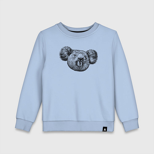 Детский свитшот Коала морда / Мягкое небо – фото 1