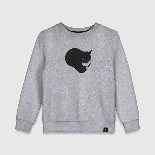 Детский свитшот Maxwell cat / Меланж – фото 1