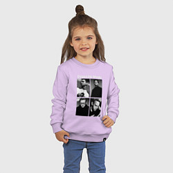 Свитшот хлопковый детский Depeche Mode Violator 2, цвет: лаванда — фото 2