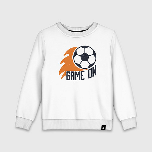 Детский свитшот Game on football / Белый – фото 1