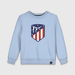 Свитшот хлопковый детский Atletico Madrid FC, цвет: мягкое небо