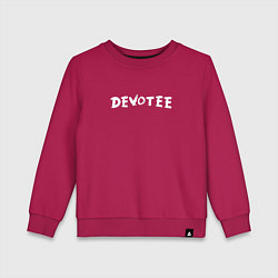 Свитшот хлопковый детский Depeche Mode - Devotee Mode, цвет: маджента