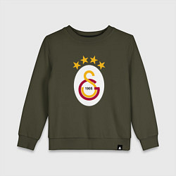 Свитшот хлопковый детский Galatasaray fc sport, цвет: хаки