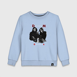Свитшот хлопковый детский Depeche Mode - Ghosts Again, цвет: мягкое небо