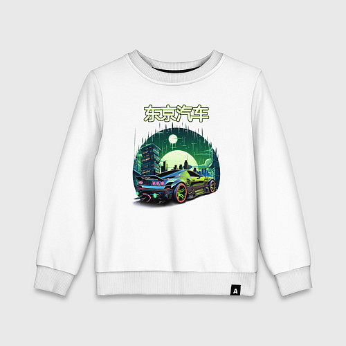 Детский свитшот Токийский драйв / Белый – фото 1