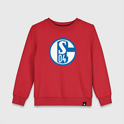 Свитшот хлопковый детский Schalke 04 fc club, цвет: красный