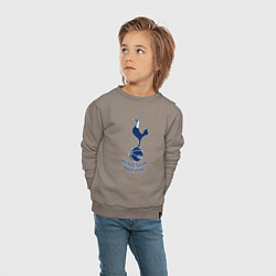 Свитшот хлопковый детский Tottenham Hotspur fc sport, цвет: утренний латте — фото 2