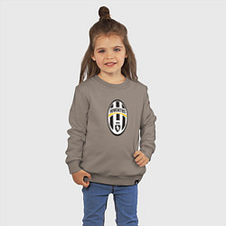 Свитшот хлопковый детский Juventus sport fc, цвет: утренний латте — фото 2