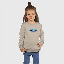Свитшот хлопковый детский Ford usa auto brend, цвет: миндальный — фото 2