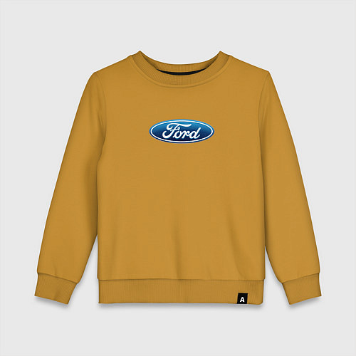 Детский свитшот Ford usa auto brend / Горчичный – фото 1