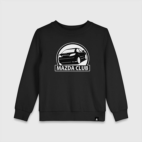 Детский свитшот Mazda club / Черный – фото 1