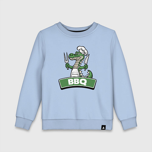 Детский свитшот Барбекю от крокодила / Мягкое небо – фото 1