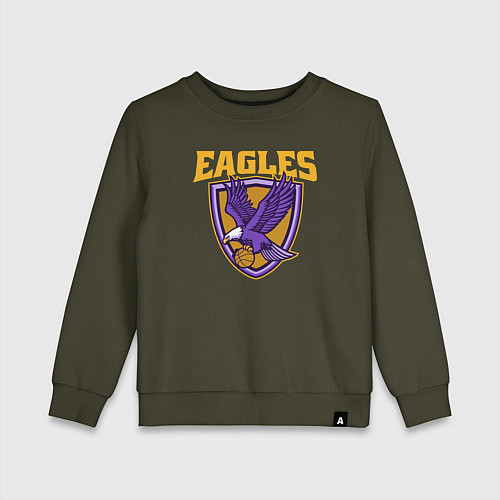 Детский свитшот Eagles basketball / Хаки – фото 1