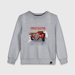 Свитшот хлопковый детский Винтажный автомобиль, цвет: меланж