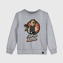 Свитшот хлопковый детский Vault snake, цвет: меланж