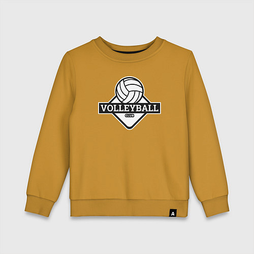 Детский свитшот Volleyball club / Горчичный – фото 1